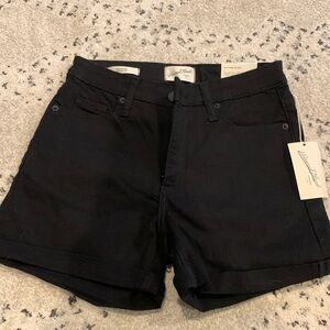 High Rise Midi Shorts